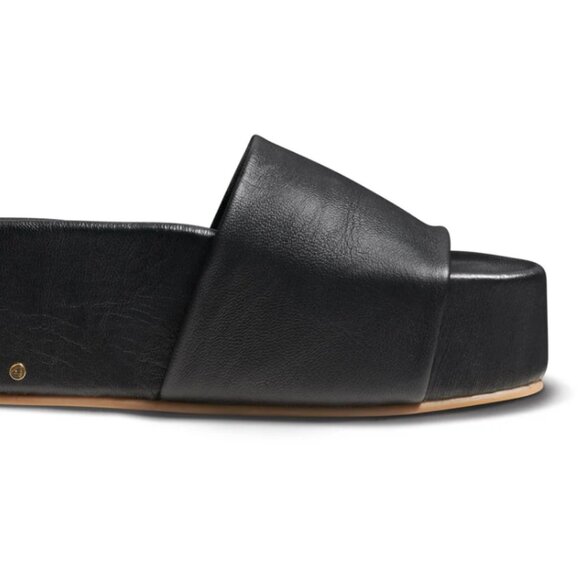 BEEK ALBATROSS REAL LEATHER PLATFORM FLATFORM SLIDES w/ BONUS INSTEP PADS - Picture 6 of 16